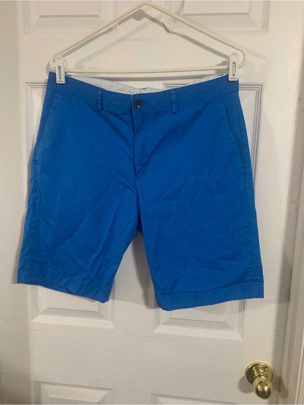 Alfani Men's Electric Blue Flat Front Shorts